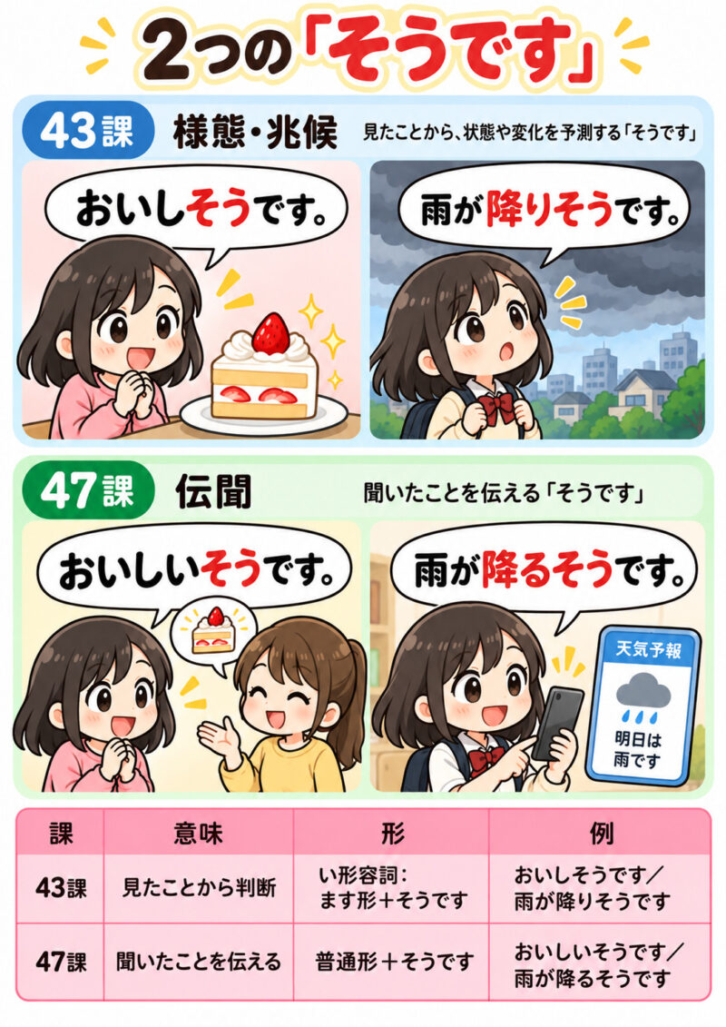 2つの「そうです」学習まとめ