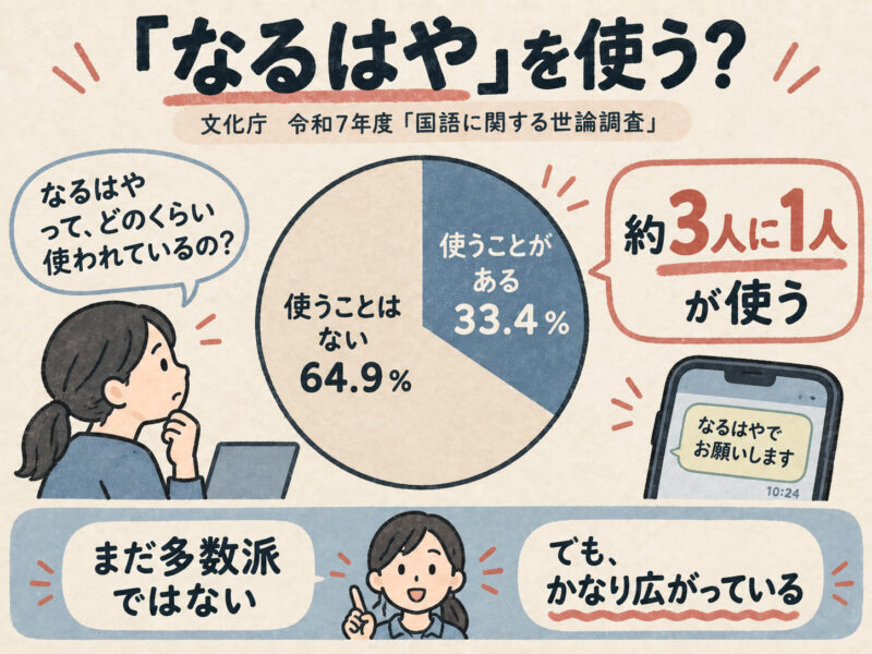 ②「なるはや」の使用実態