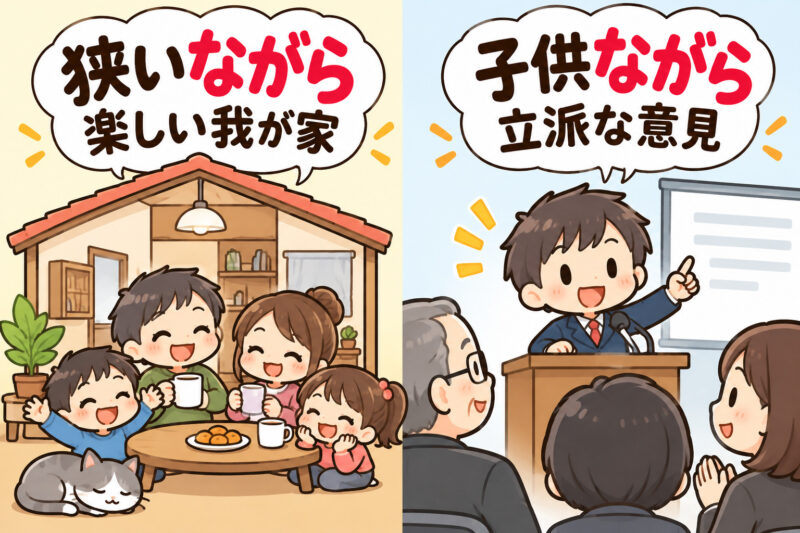 ②狭くても楽しい、子どもの立派な意見