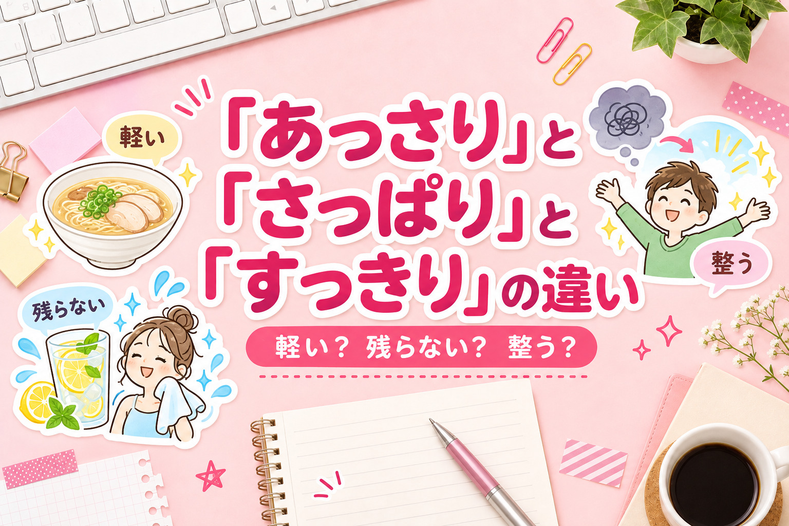 「あっさり・さっぱり・すっきり」