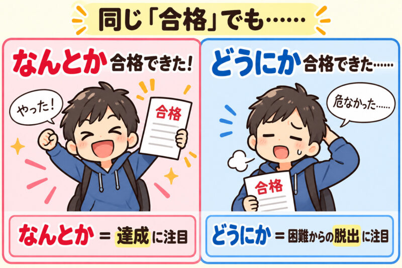 「なんとか」と「どうにか」②