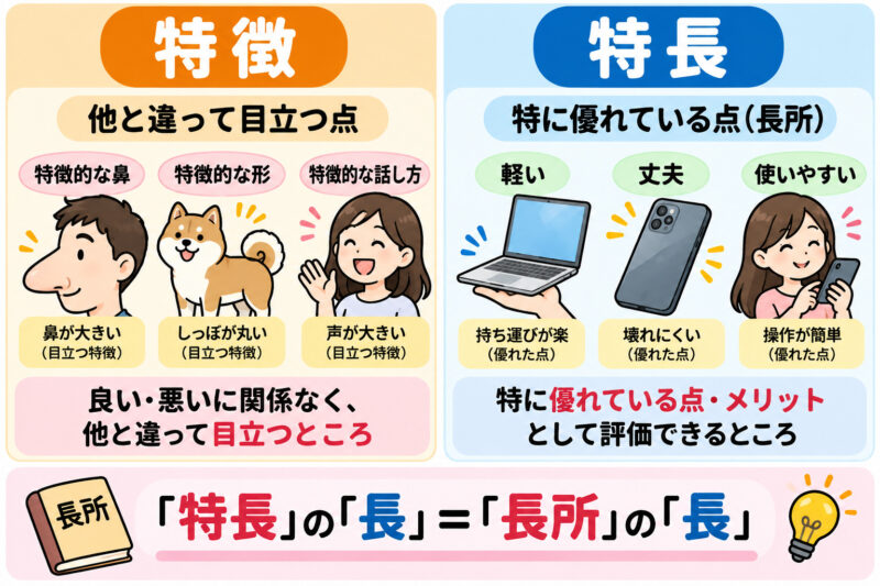 「特徴」と「特長」②