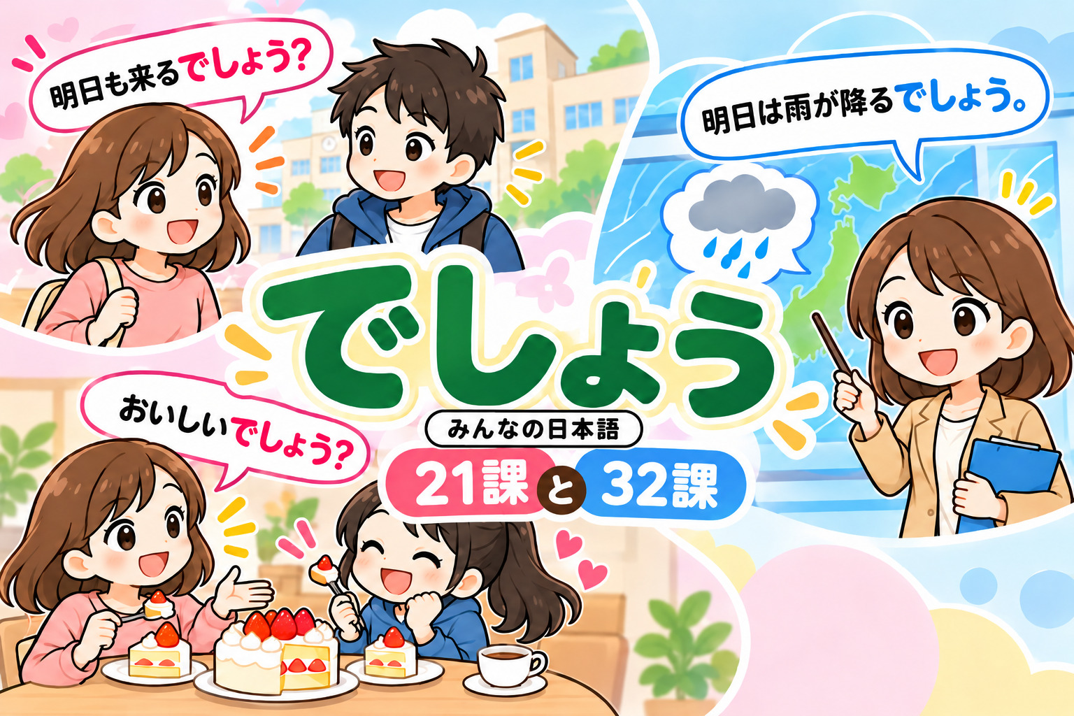 みんなの日本語「でしょう」キャッチ