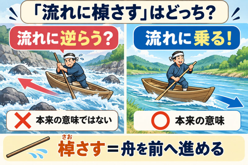 流れに棹さす①